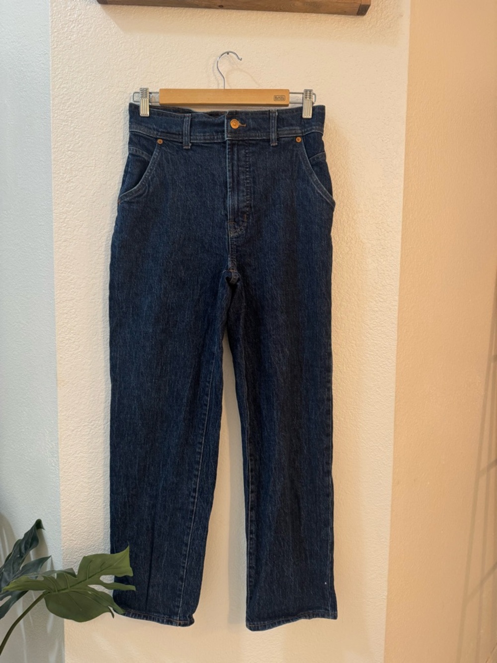 Madewell The Perfect Vintage Straight Leg Women’s Jeans - Dark Blue - Picture 2 of 12